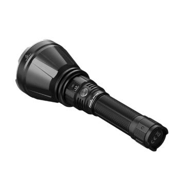 Fenix 强光手电筒黑色，3700流明，1100米远射，尺寸199.7*68.04*25.42mm HT18R V2.0