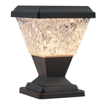 爱迪普森 LED太阳能柱头灯3.7V，3500K，暖光，IP65 ZTD225-8W-方形