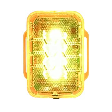 WISDOM 警示灯LED闪光灯爆闪常亮 夜间作业安全警示 可见距离200米 Pharos 7，琥珀色