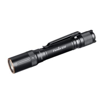 Fenix 户外强光防水LED手电筒黑色含手绳、备用O圈 E20 (升级为E20  V2.0)