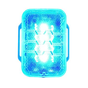 WISDOM 警示灯LED闪光灯爆闪常亮 夜间作业安全警示 可见距离200米 Pharos 7，蓝色