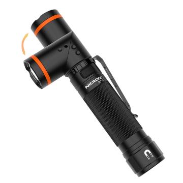 耐朗 LED转角充电手电筒IPX4，18650锂电池，白光 B7li