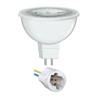 欧司朗 LED射灯光源，黄光7.5W(替代6.5W) MR16 50S 7.5W 2700K 36˚GU5.3 S含灯+底座