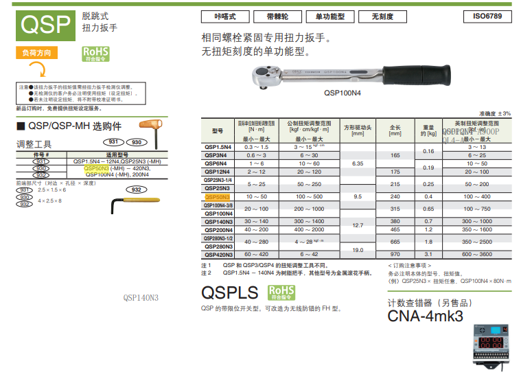 东日 扭矩扳子 QSP50N3
