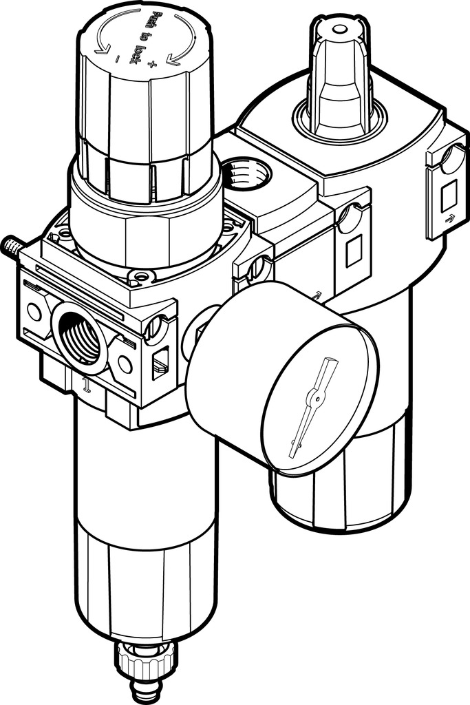 FESTO/费斯托 气源处理装置组合 FRC-1/4-DB-7-MINI-KA-MPA