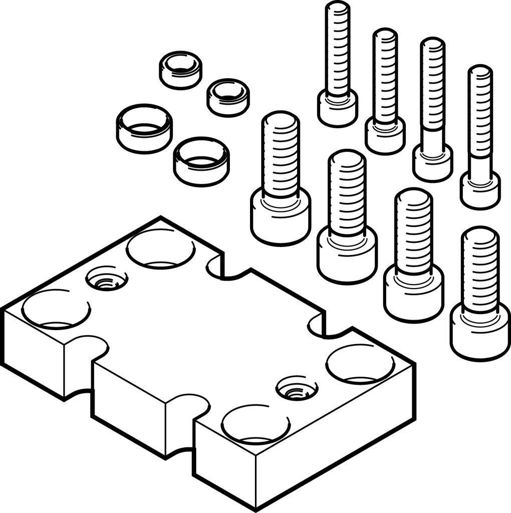 FESTO/费斯托 连接组件 DHAA-G-H2-25-B11-40