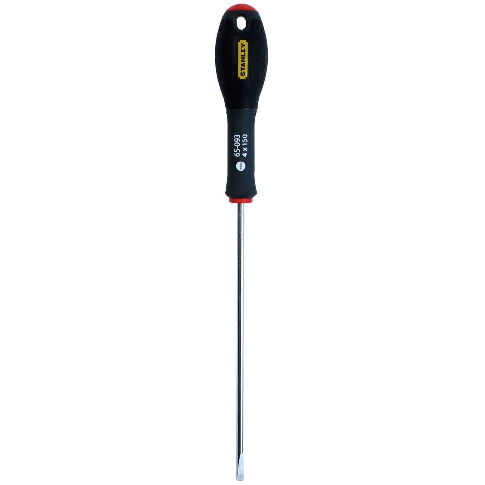 STANLEY/史丹利 三色柄平行一字螺丝批4x150mm 65-093-14 紧固