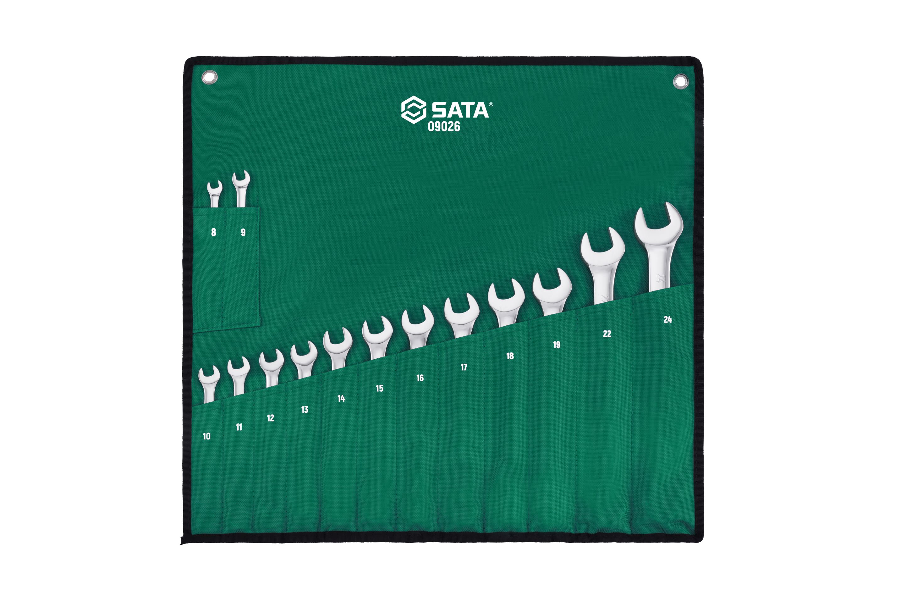 SATA/世达 14件全抛光两用扳手组套 09026
