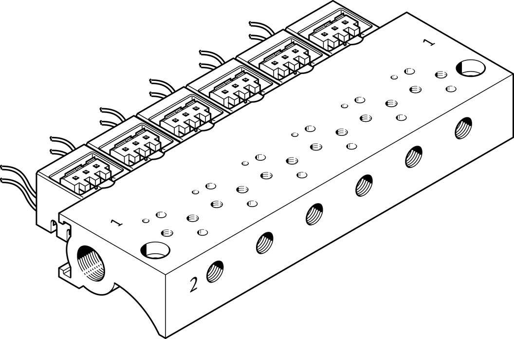 FESTO/费斯托 气路板 MHA1-P6-2-M3-PI