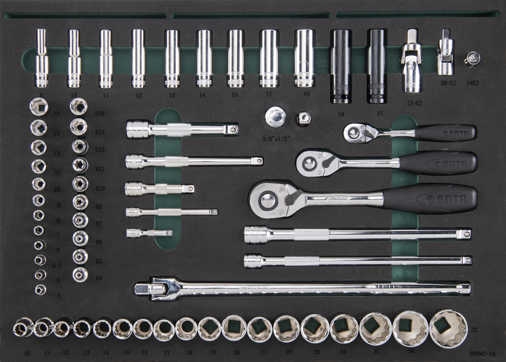 SATA/世达 239件德系车品牌机修组套（6抽屉工具车） 09947