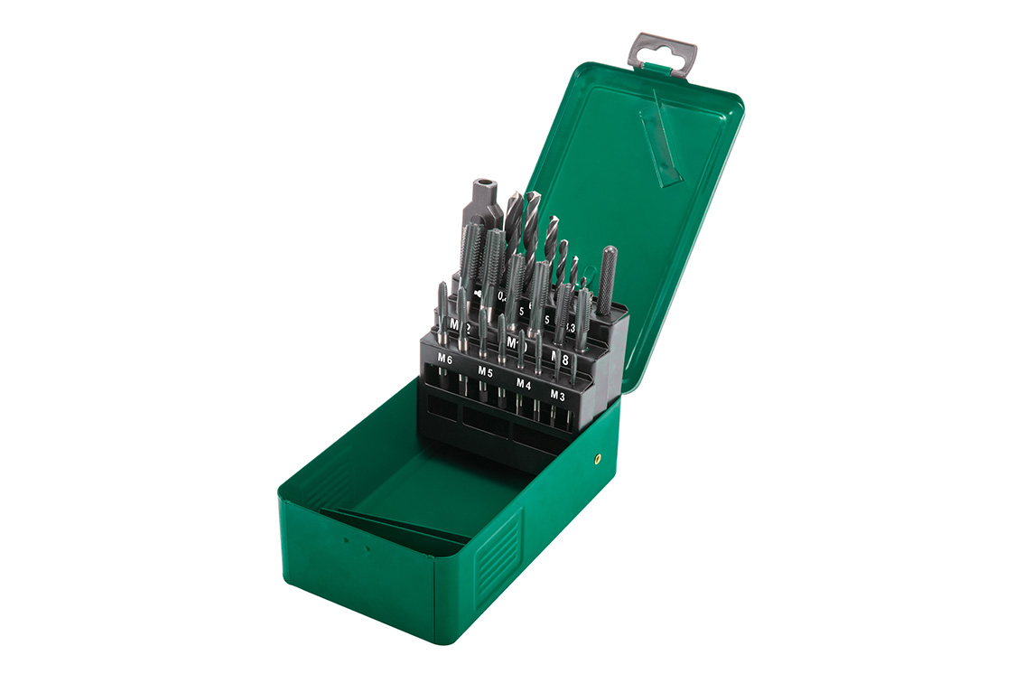 SATA/世达 22件高速钢粗牙丝锥麻花钻组套 50454