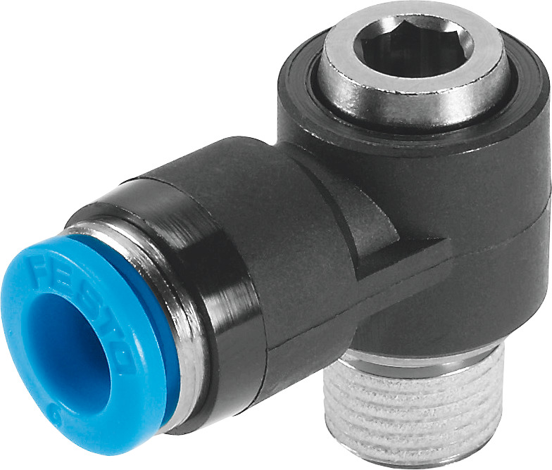 FESTO/费斯托 L 型快插式螺纹接头 QSLV-3/8-12-I