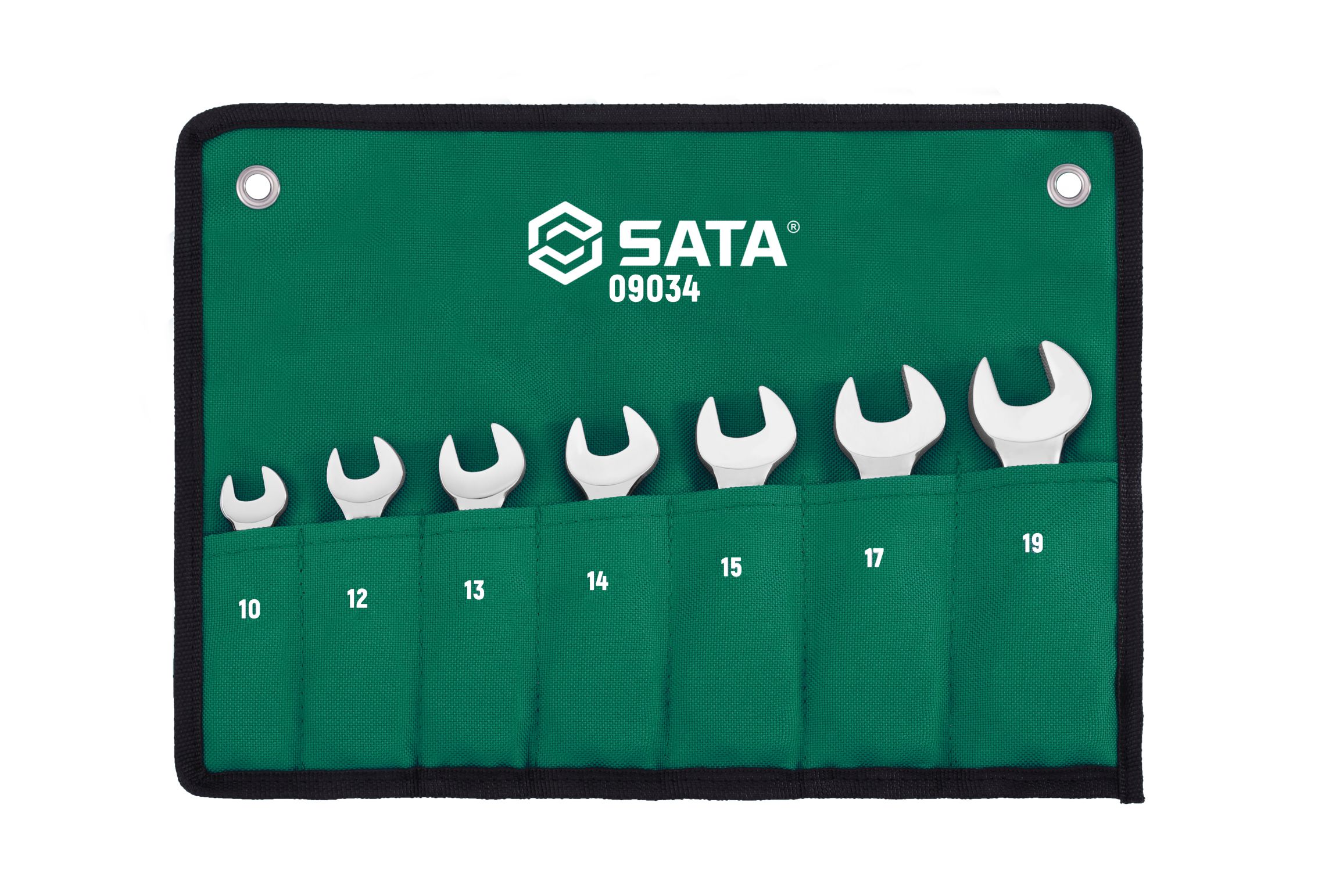 SATA/世达 7件全抛光两用短快扳组套 09034