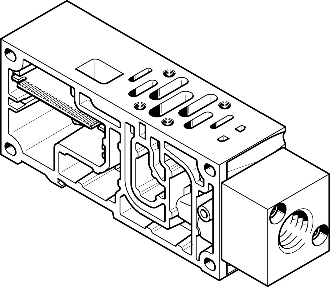 FESTO/费斯托 气路板底座 VABV-S6-1Q-N12