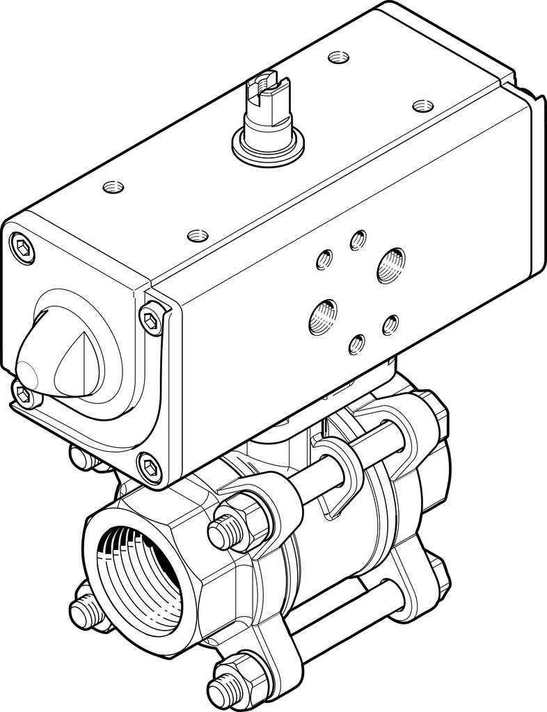 FESTO/费斯托 球阀驱动单元 VZBA-3/4