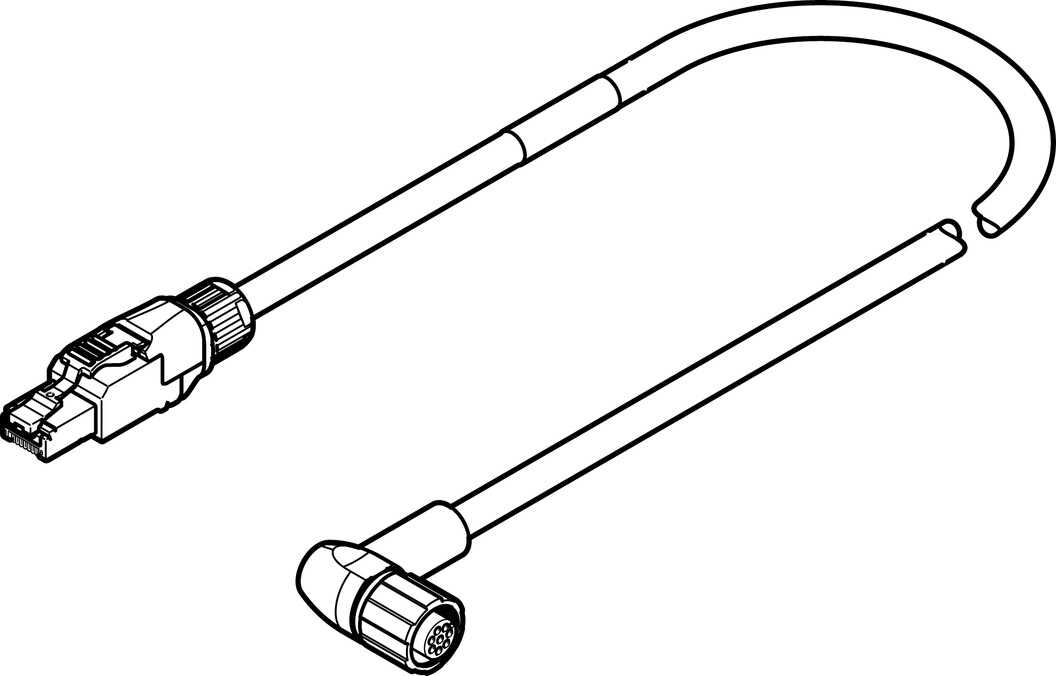 FESTO/费斯托 编码器电缆 NEBM-M12W8-E-10-N-R3G8