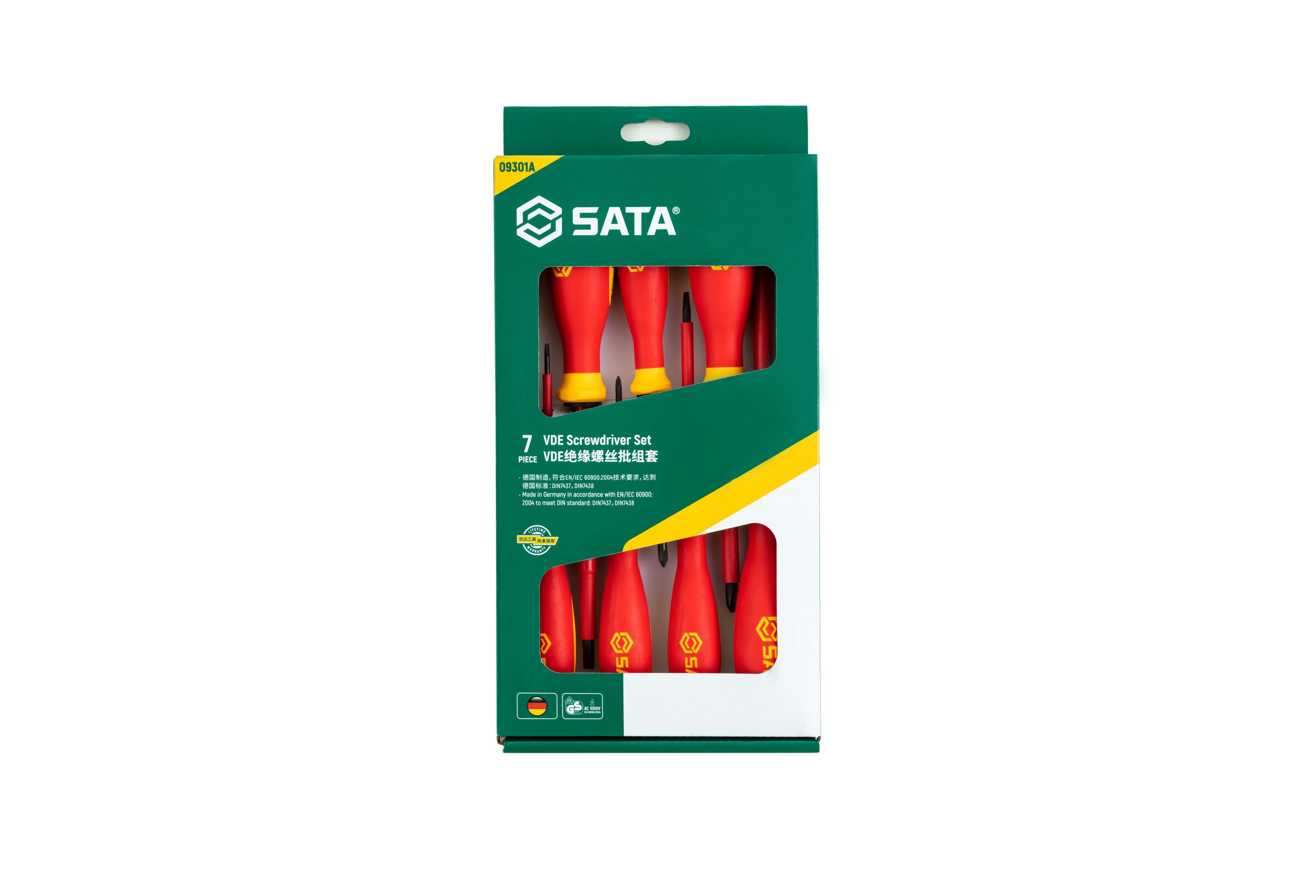 SATA/世达 7件VDE绝缘螺丝批组套 09301A