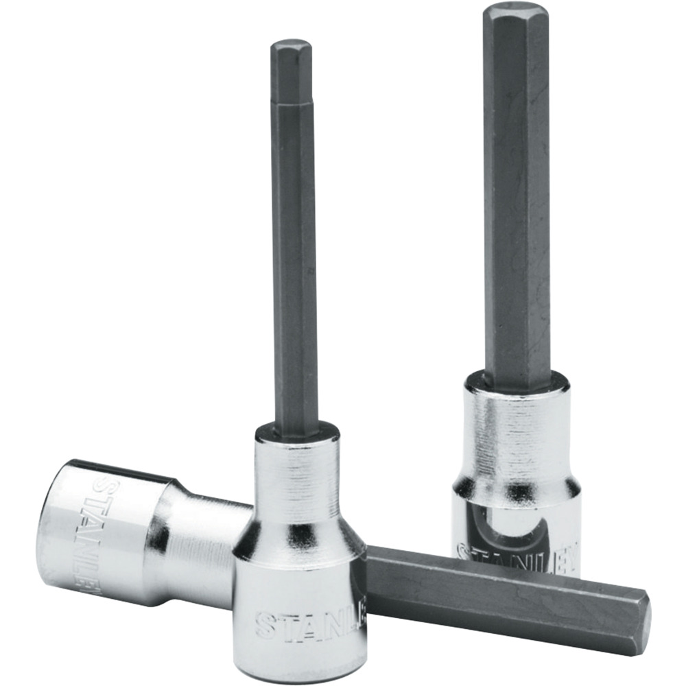 STANLEY/史丹利 12.5MM系列100mm长6角旋具套筒5mm 89-200-1-22 紧固
