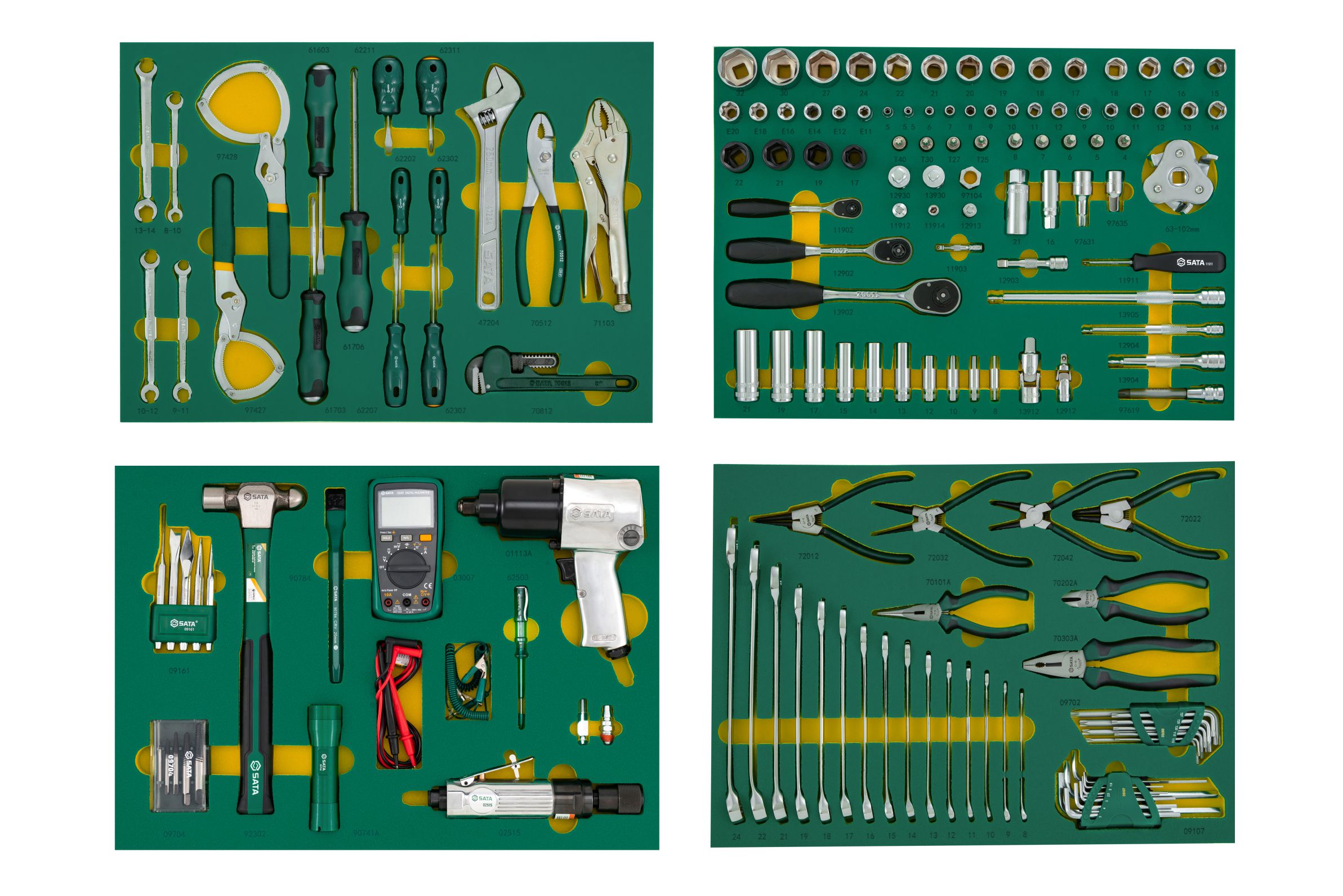 SATA/世达 157件汽修开店工具托组套 09919