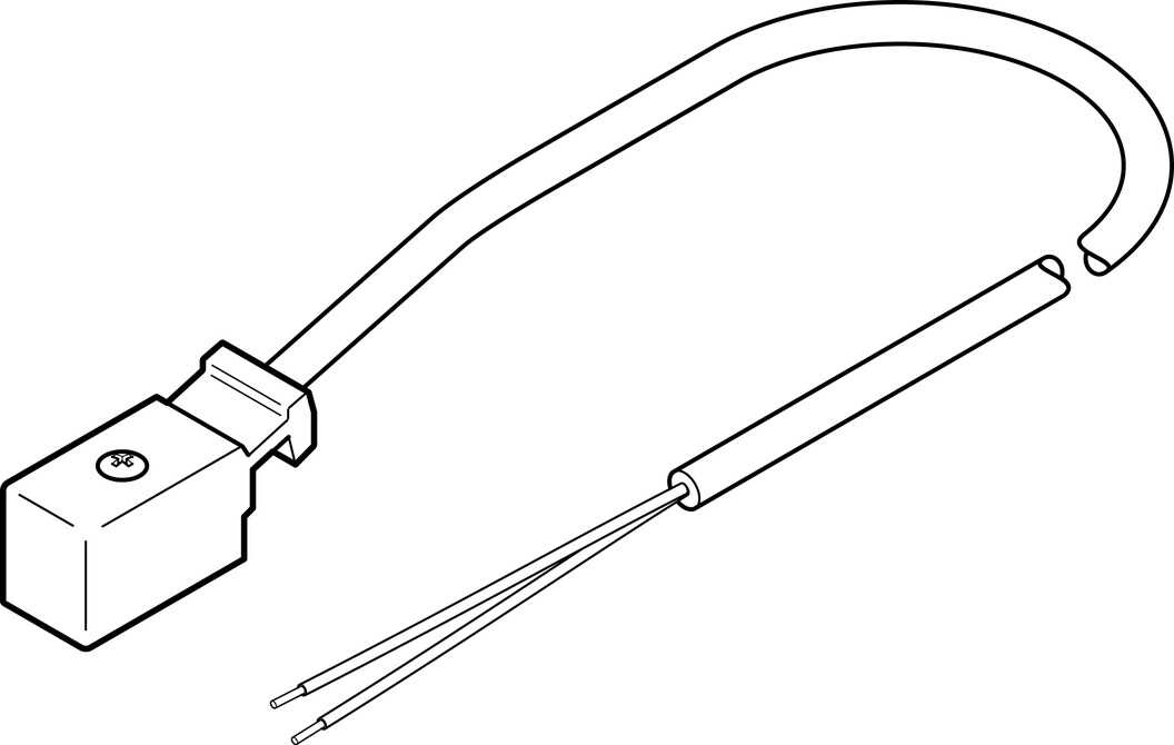 费斯托 连接电缆 KMYZ-2-24-5-LED