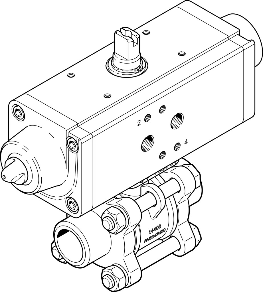FESTO/费斯托 球阀驱动单元 VZBA-1