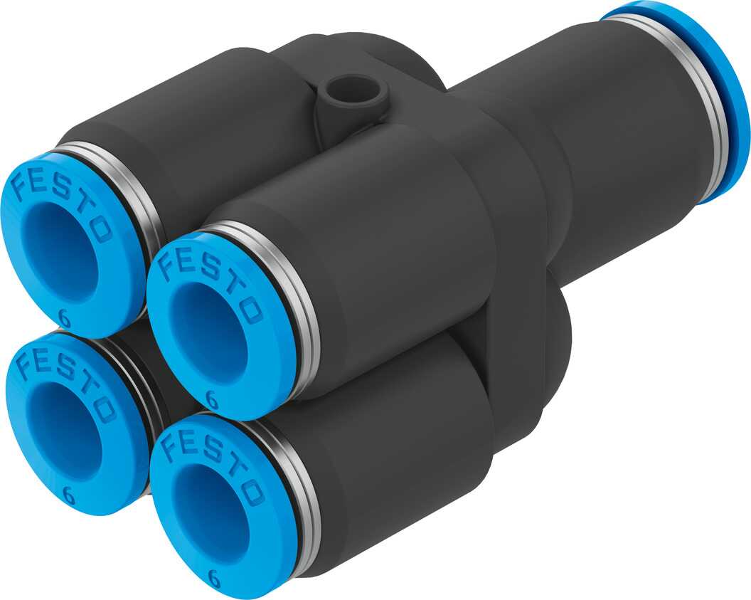 FESTO/费斯托 中空复合式分气接头 QSQ-6-4
