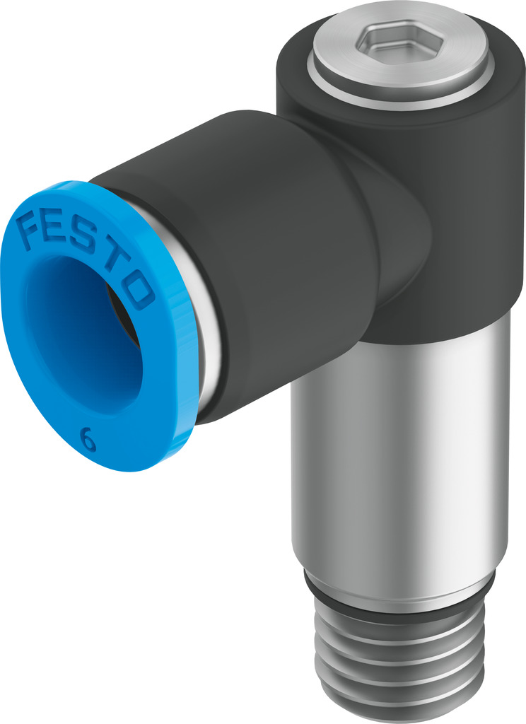 FESTO/费斯托 L 型快插式螺纹接头，加长型 QSMLLV-M7-6-I