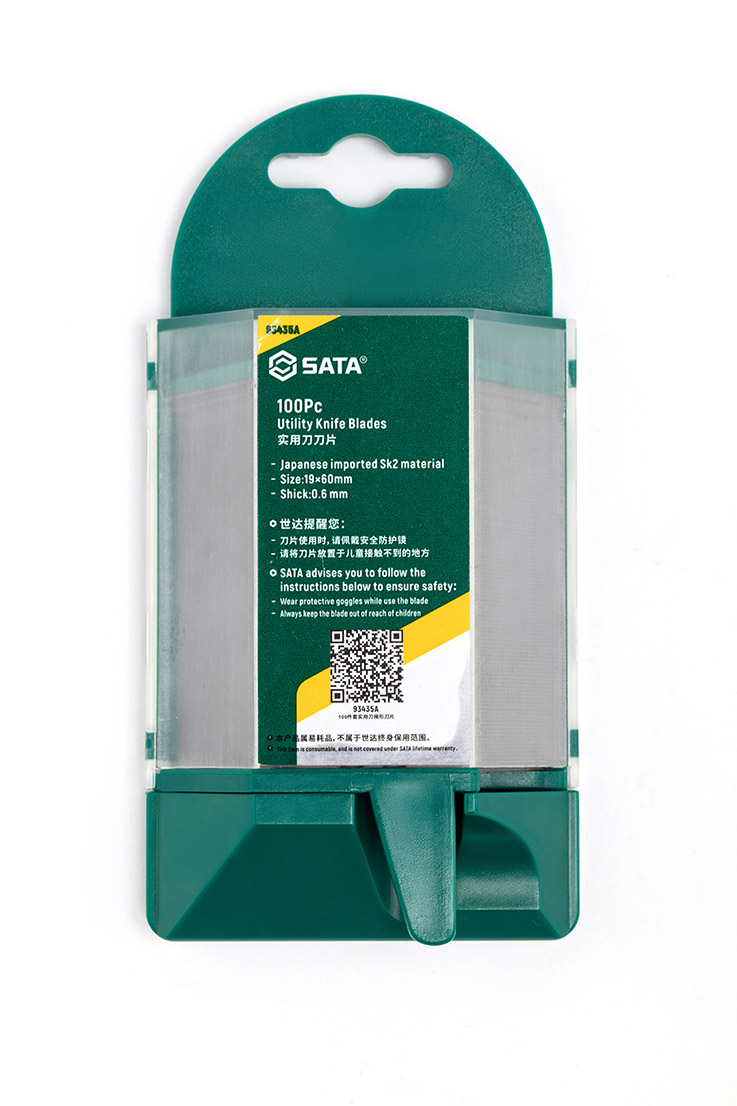 SATA/世达 100件套实用刀梯形刀片 93435A
