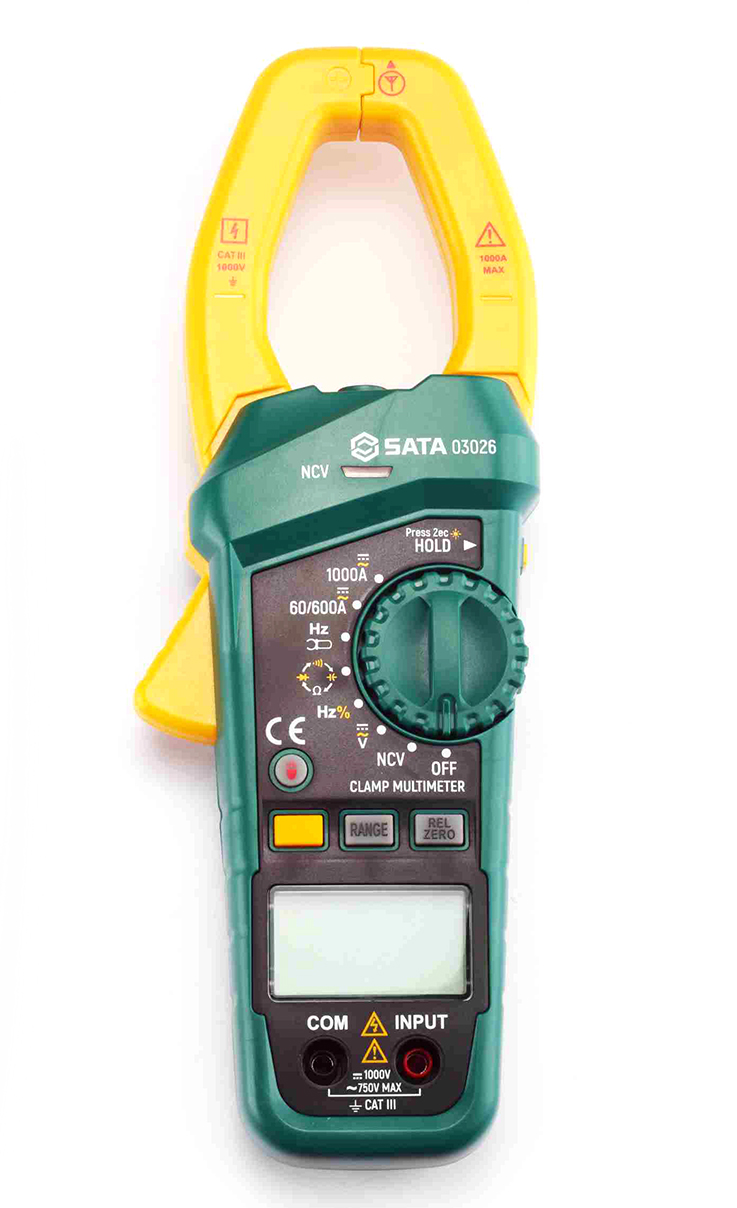 SATA/世达 大钳口交直流钳形万用表 03026
