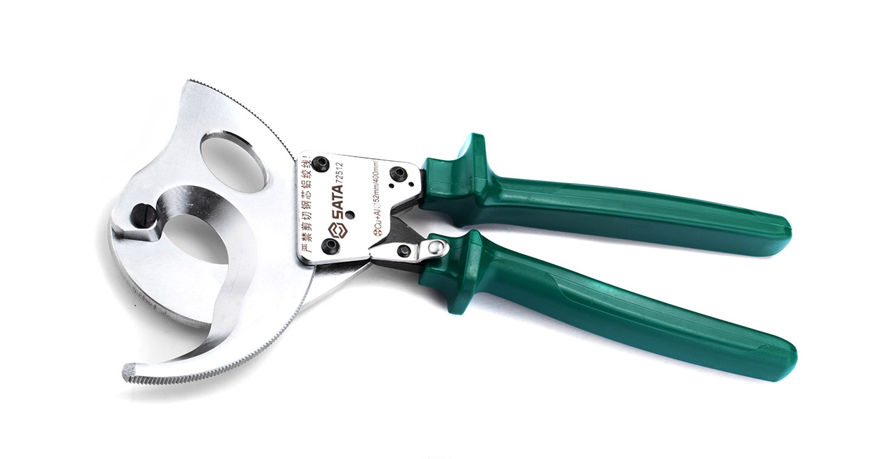 SATA/世达 棘轮式手动电缆剪400MM² 72512