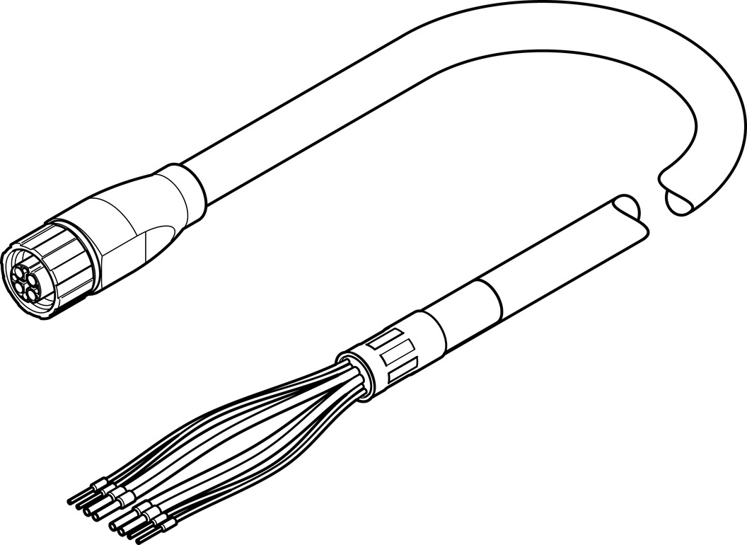 FESTO/费斯托 电机电缆 NEBM-M16G8-E-15-Q9-LE8-1