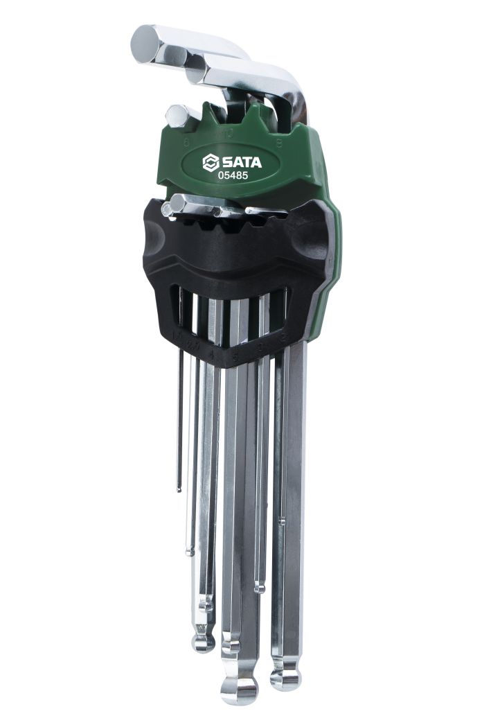 SATA/世达 9件加长球头内六角组套 05485