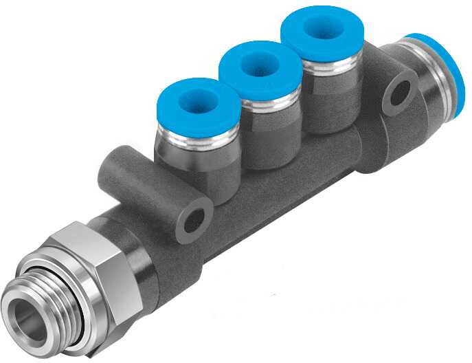 FESTO/费斯托 中空复合式分气接头 QST3-G1/4-8-6