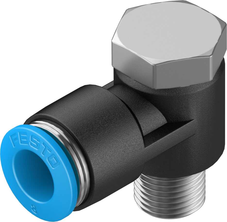 FESTO/费斯托 L 型快插式螺纹接头 QSLV-1/8-8