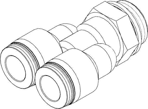 FESTO/费斯托 Y 型快插螺纹接头 QSY-1/2-10