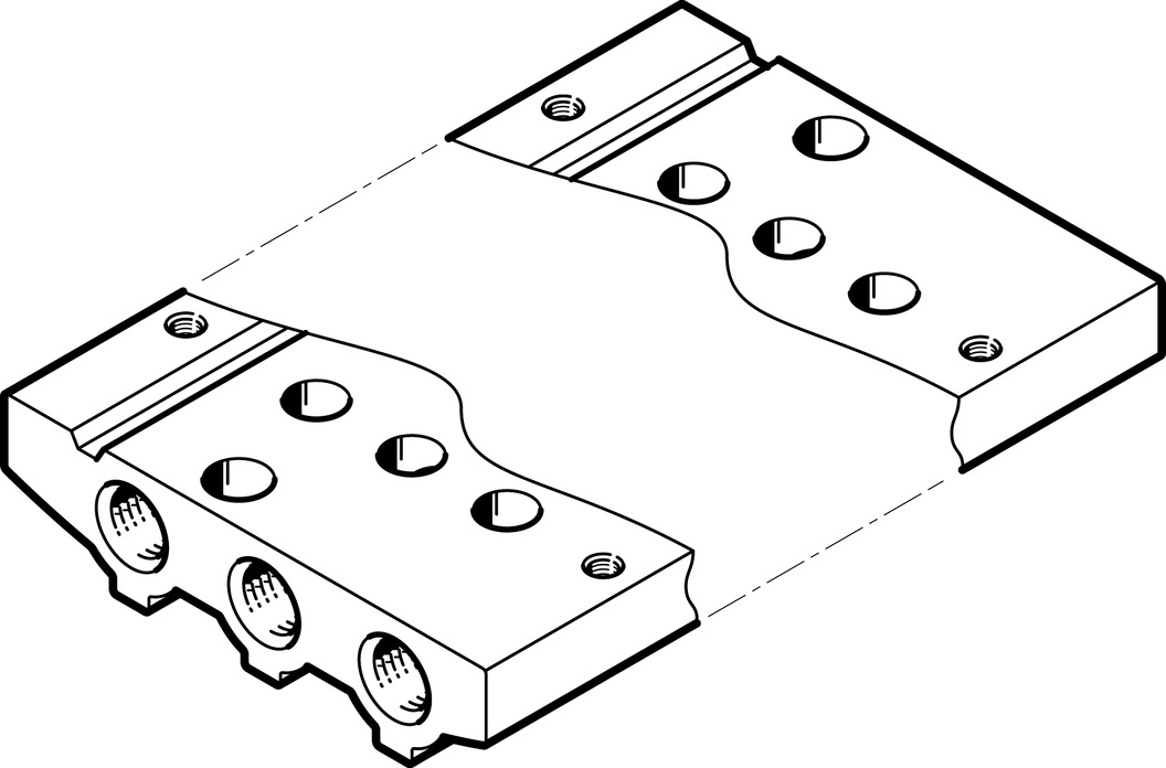 FESTO/费斯托 气路板 VABM-L1-10AS-M5-2