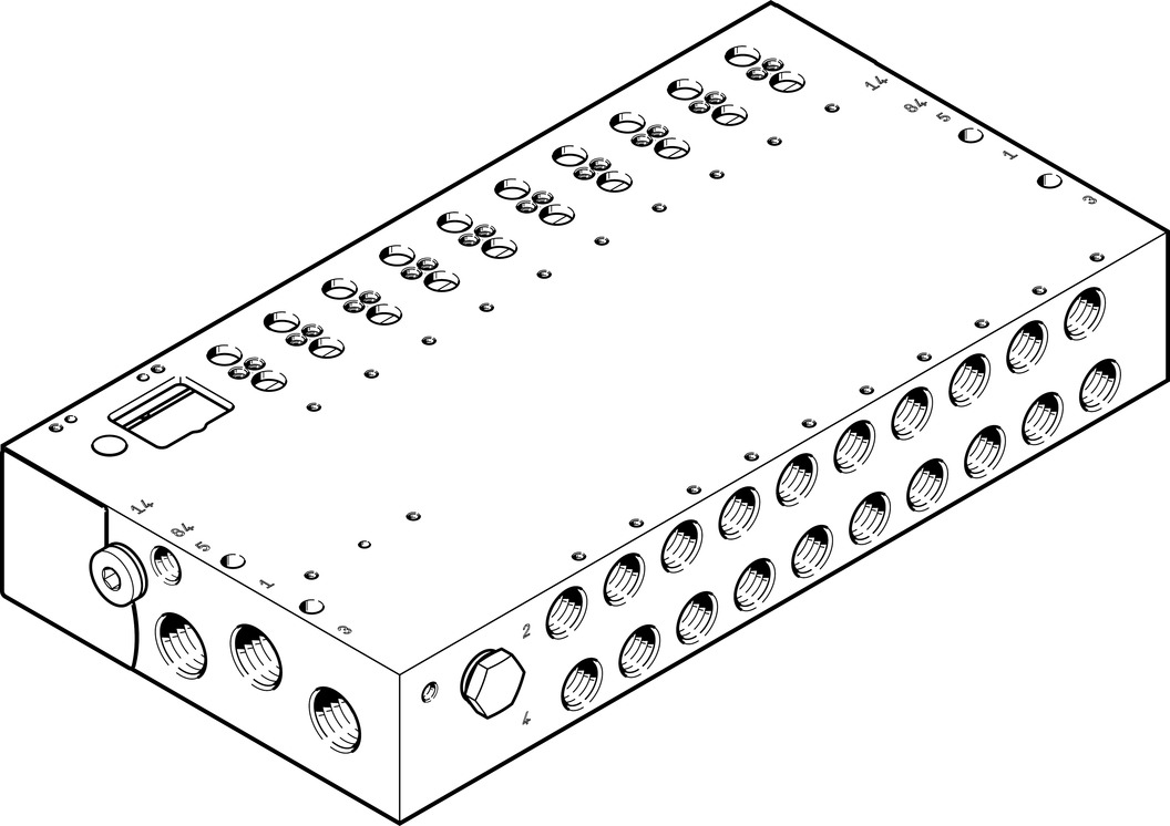 FESTO/费斯托 气路板 VABM-L1-18W-G38-7-G