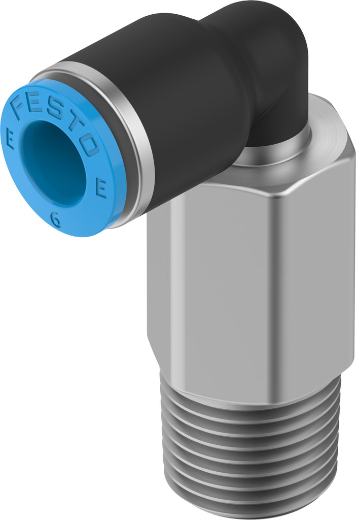 FESTO/费斯托 L 型快插式螺纹接头，加长型 NPQE-LL-R14-Q6-P10