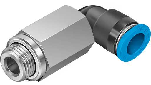 FESTO/费斯托 L 型快插式螺纹接头，加长型 QSMLL-G1/8-6