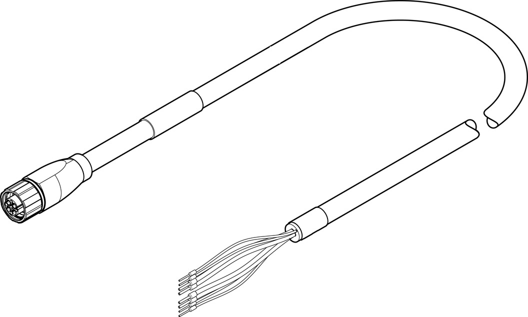 FESTO/费斯托 电机电缆 NEBM-M16G8-E-5-Q7-LE8-1