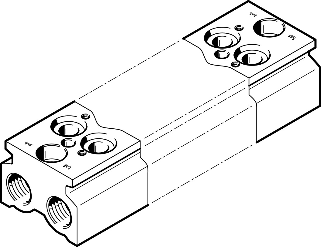 FESTO/费斯托 气路板模块 CPE18-3/2-PRS-3/8-10-NPT