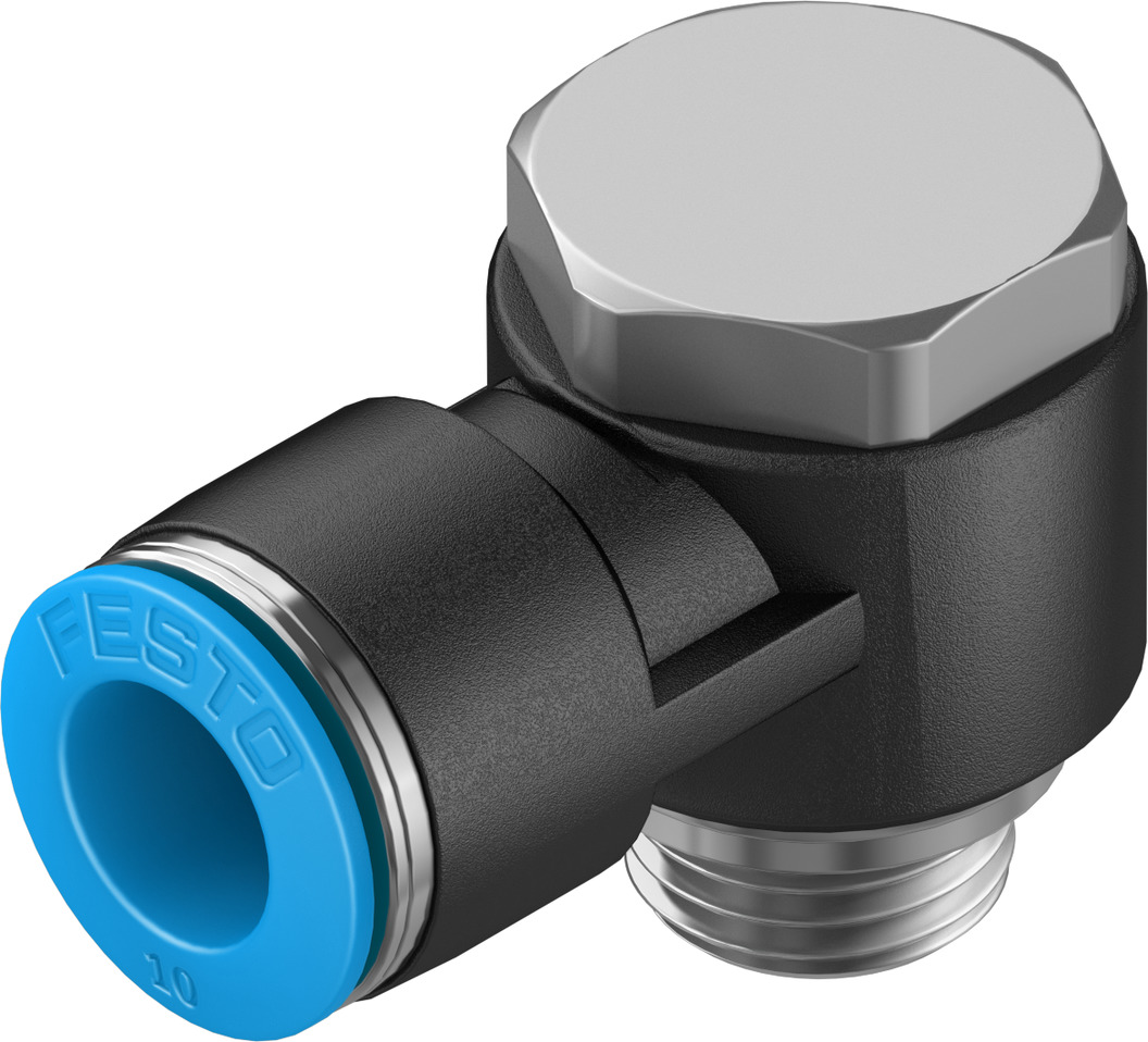 FESTO/费斯托 L 型快插式螺纹接头 QSLV-G1/4-10-50