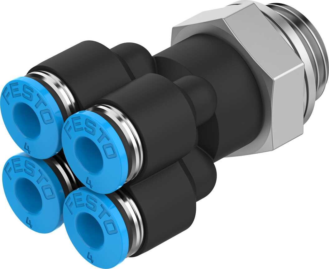 FESTO/费斯托 中空复合式分气接头 QSQ-G1/4-6