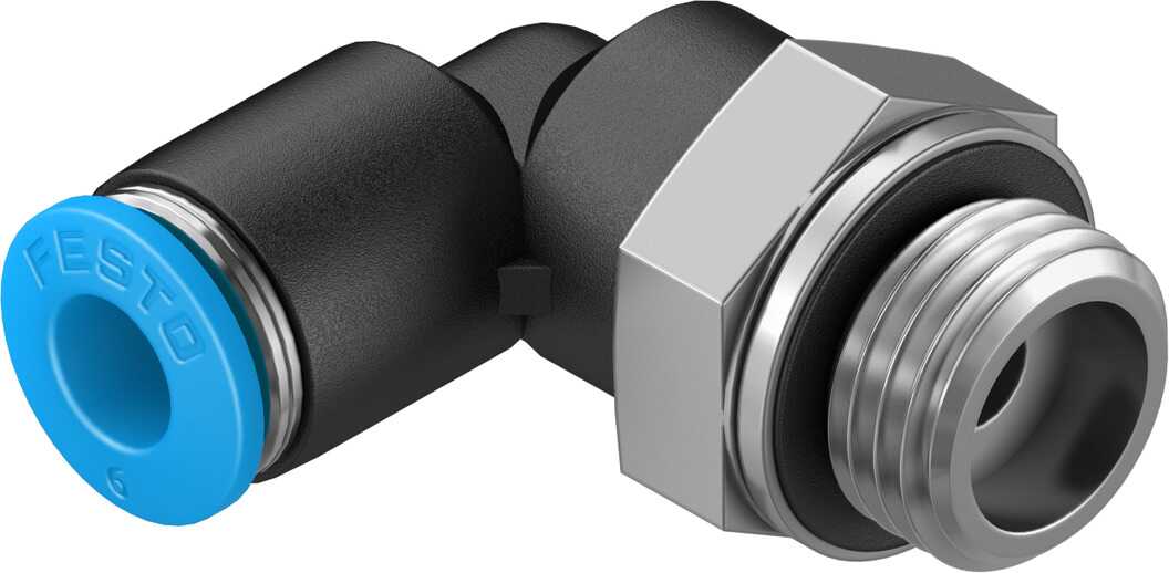 FESTO/费斯托 L 型快插式螺纹接头 QSL-G1/4-6-100