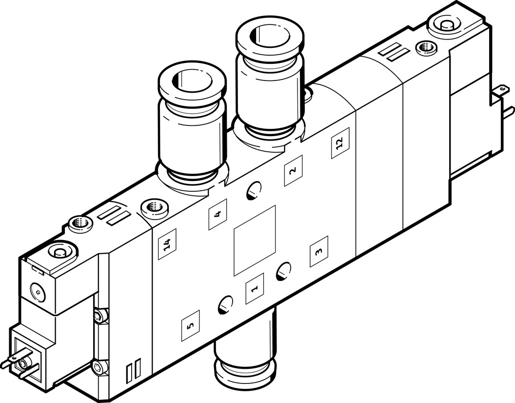 FESTO/费斯托 电磁阀 CPE24-M1H-5/3B-QS-10
