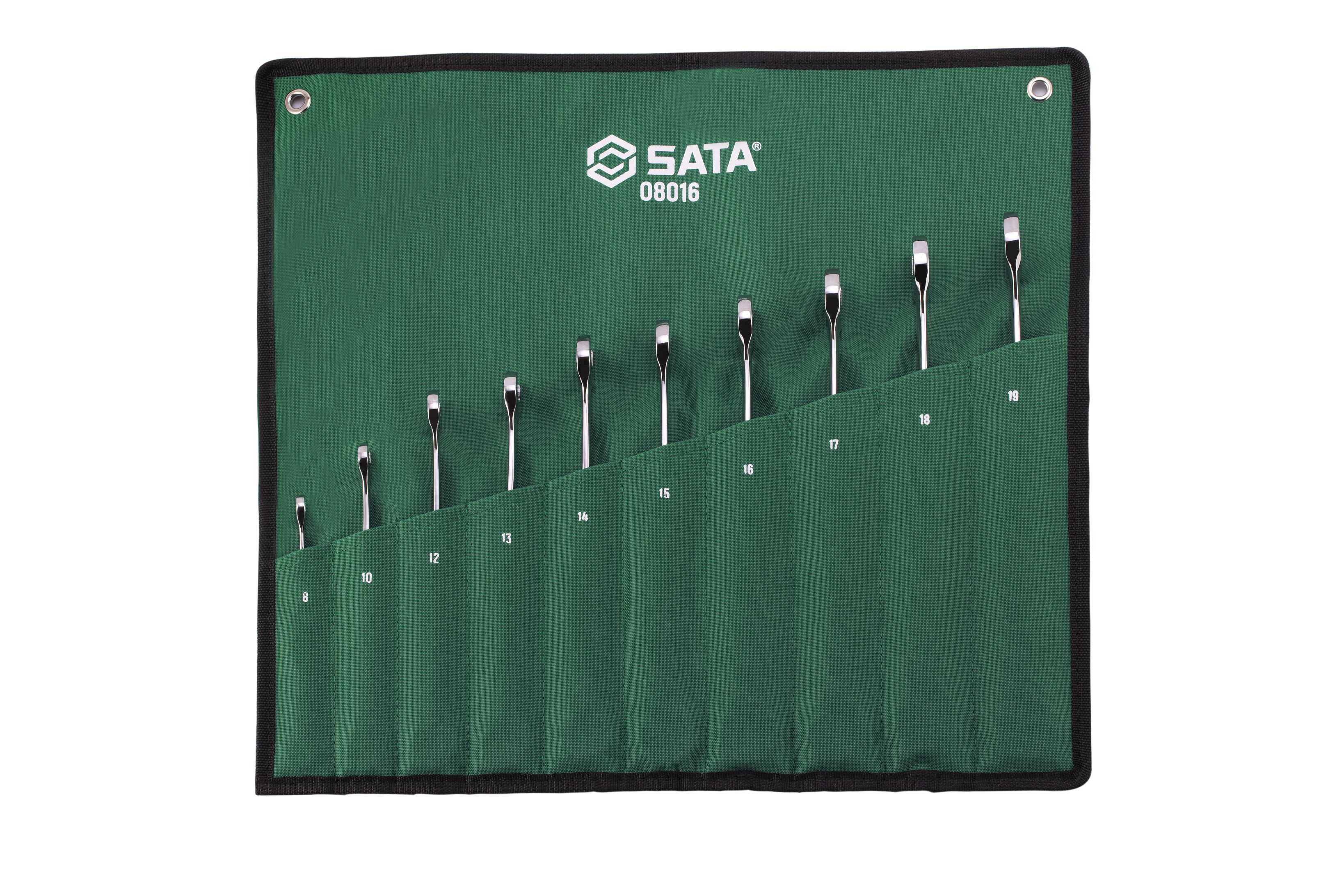 SATA/世达 10件加长型X柄两用快扳组套 08016
