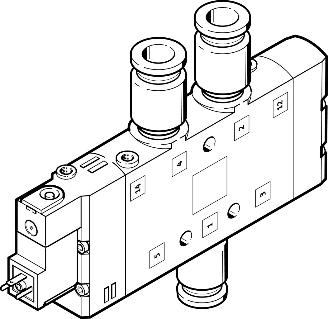 FESTO/费斯托 电磁阀 CPE24-M2H-5L-QS-12