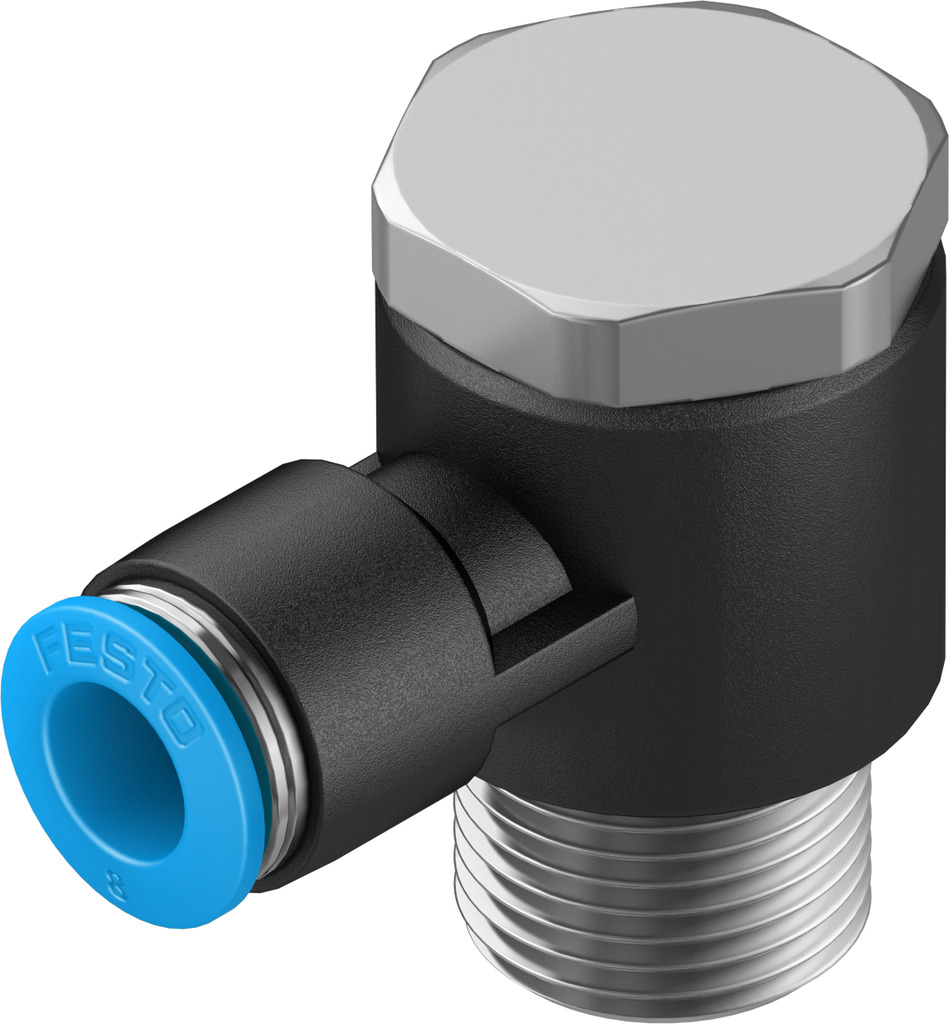 FESTO/费斯托 L 型快插式螺纹接头 QSLV-3/8-8