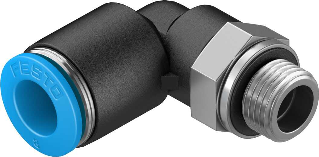 FESTO/费斯托 L 型快插式螺纹接头 QSL-G1/8-8-50