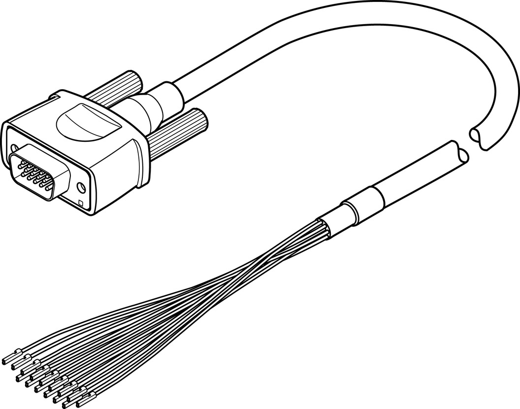 FESTO/费斯托 控制电缆 NEBC-S1H15-E-2.5-N-LE15